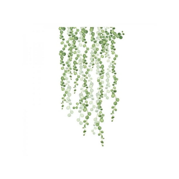 Tropical Leaves Green Plant Wall Stickers PVC Decal Nursery Art Mural Decor Well
